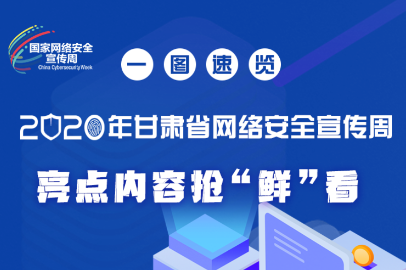 一圖速覽2020年甘肅省網(wǎng)絡(luò)安全宣傳周，亮點(diǎn)內(nèi)容搶“鮮”看！