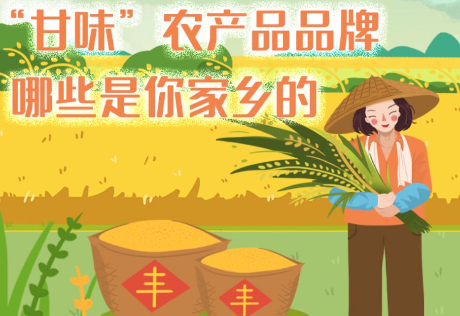 一圖帶你了解“甘味”農(nóng)產(chǎn)品品牌 ，哪些是你家鄉(xiāng)的？