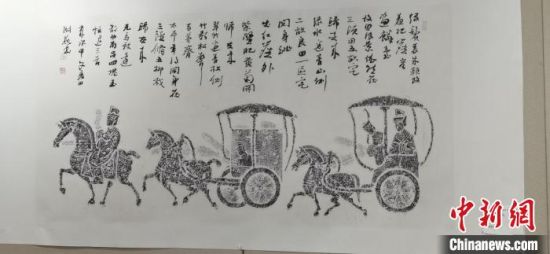 圖為傳拓作品。　崔琳 攝