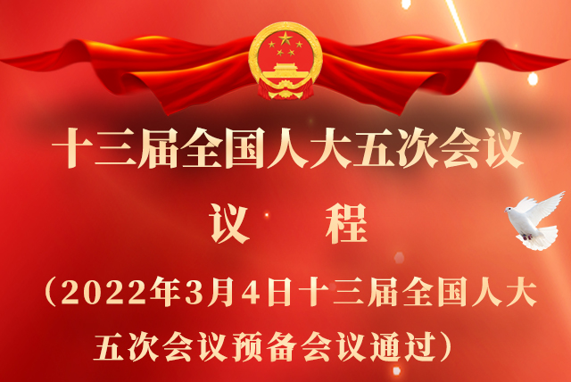 微海報(bào)|全國人大會(huì)議議程來了！