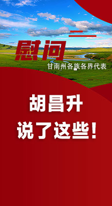  圖解|慰問甘南州各族各界代表 胡昌升說了這些！