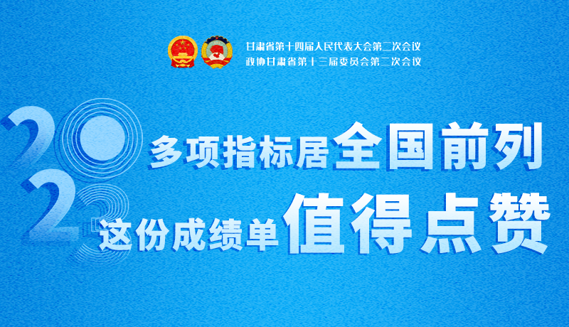 【聚焦2024甘肅兩會(huì)】3D海報(bào)|多項(xiàng)指標(biāo)居全國前列！甘肅這份成績單值得點(diǎn)贊