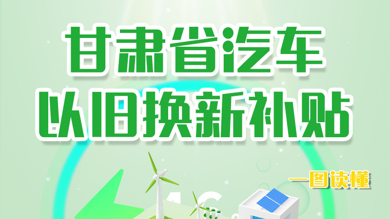 海報|重大利好！甘肅省汽車以舊換新補貼來了