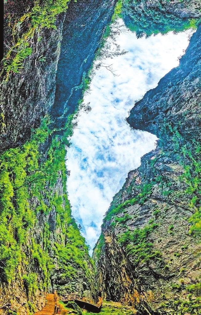 遮陽(yáng)山的天坑地縫地貌(本版圖片均為資料圖)
