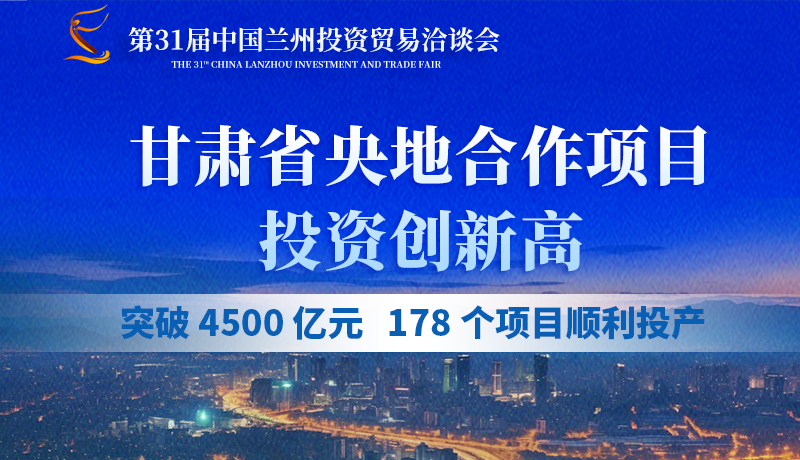 甘肅省央地合作項(xiàng)目投資創(chuàng)新高：突破 4500 億元，178個(gè)項(xiàng)目順利投產(chǎn)