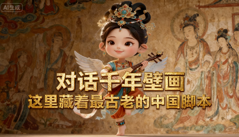 對(duì)話千年壁畫！這里藏著最古老的“中國(guó)腳本”